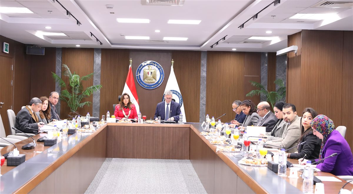 وزير البترول والثروة المعدنية خلال الاجتماع مع وزير الصناعة والكهرباء والتنمية المحلية 