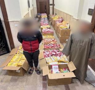 الداخلية تضبط أكثر من 4 ملايين  قطعة ألعاب نارية بالقاهرة والفيوم
