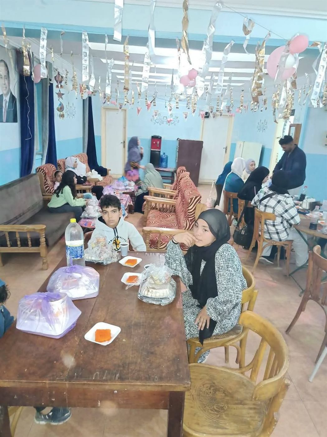 جانب من الإفطار الجماعي لنزلاء دار المسنين