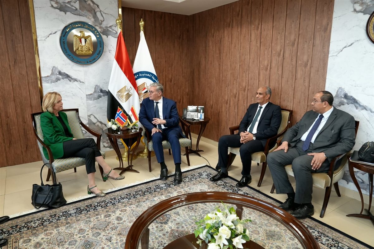 جانب من لقاء وزير البترول ووفد الشركة النرويجية