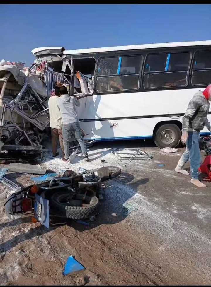 صور حادث المنوفية المروع