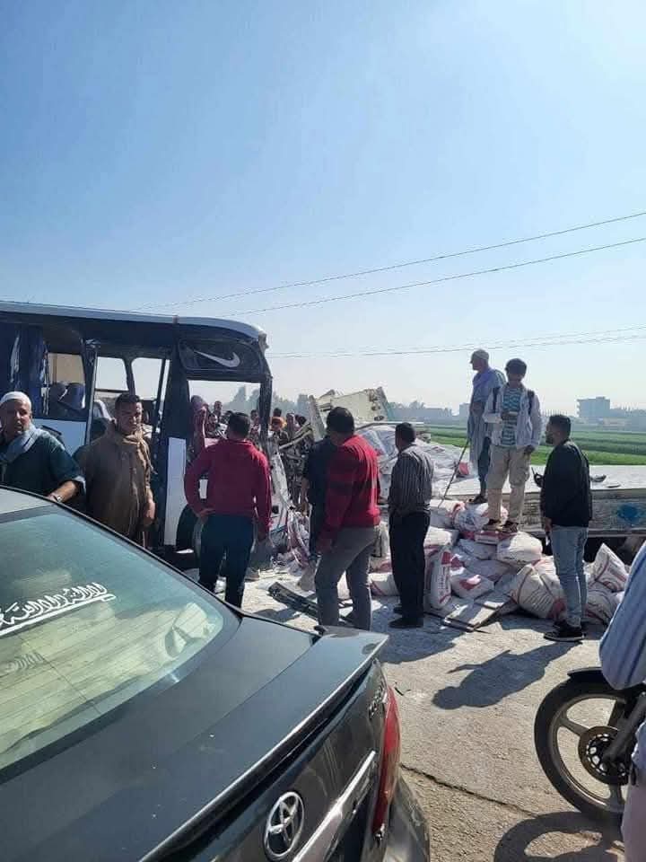 صور حادث المنوفية المروع