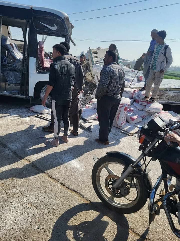 صور حادث المنوفية المروع