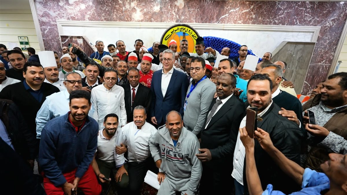 جانب من زيارة وزير البترول لشركتى جابكو والعامة للبترول بمنطقة خليج السويس