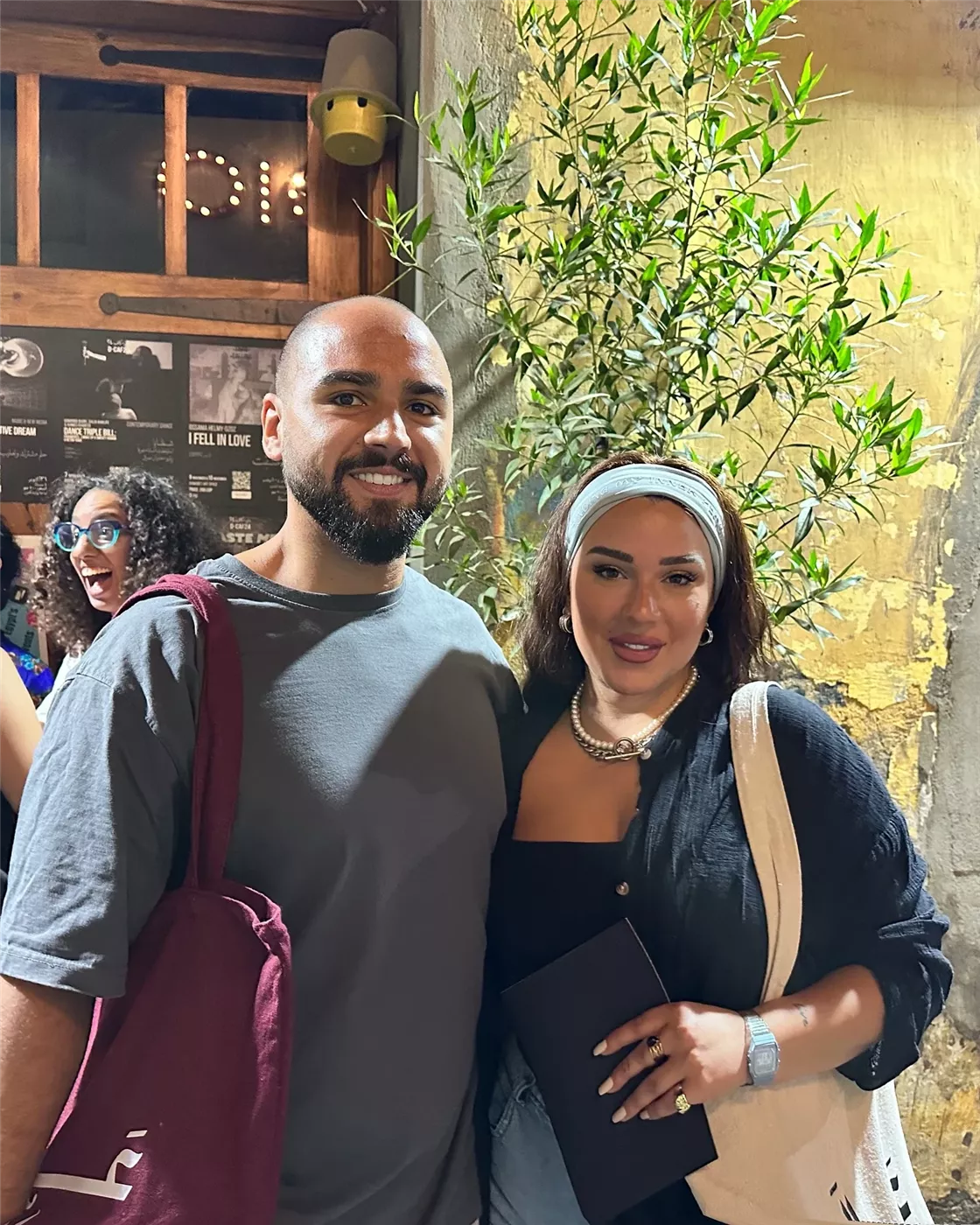 أسما شريف منير وأحمد عزمي