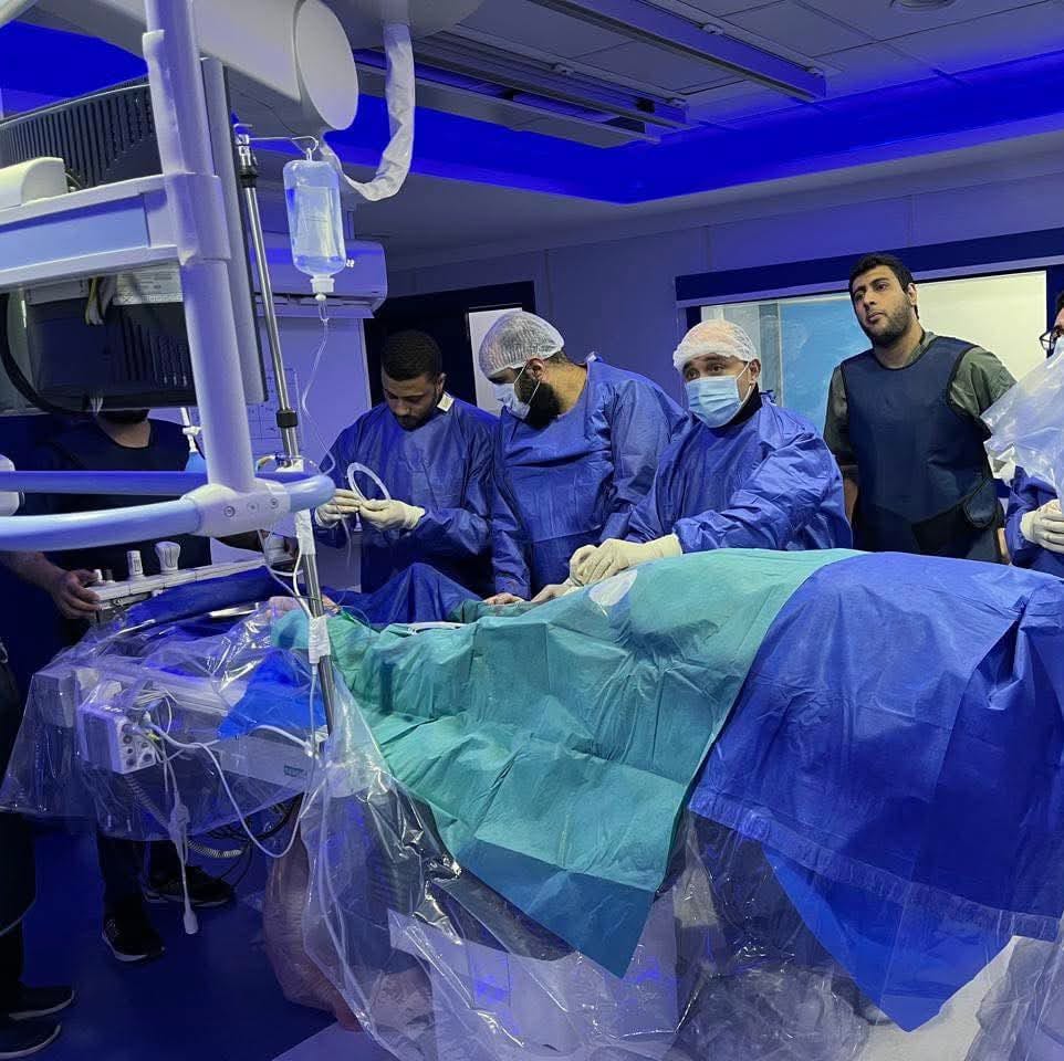 إجراء القسطرة المخية للمريض بنجاح