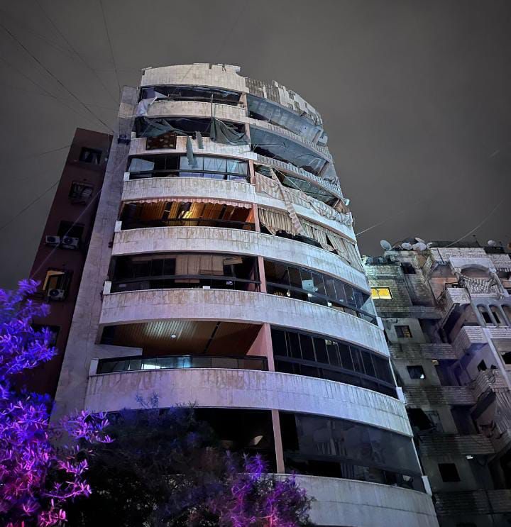 المبنى المستهدف