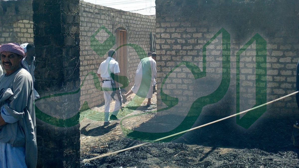 معاينة المنزل المحترق