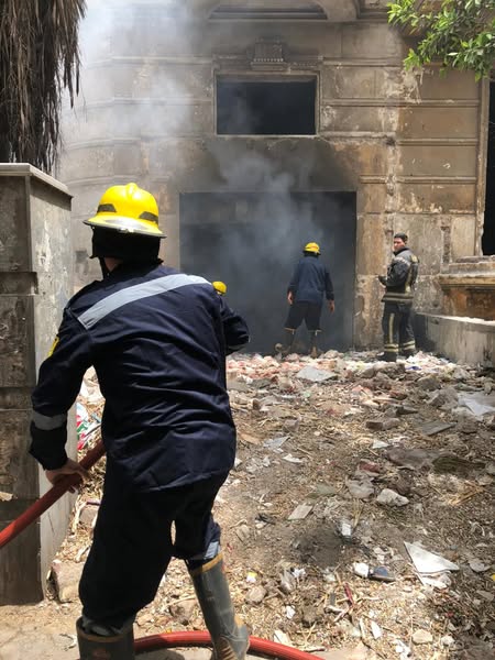 &nbsp;اندلاع حريق داخل فيلا بمصر الجديدة
