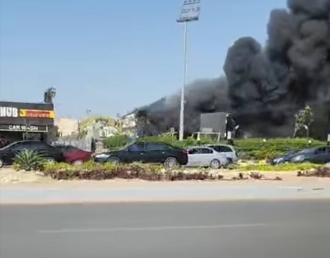 حريق مطعم بـأكتوبر