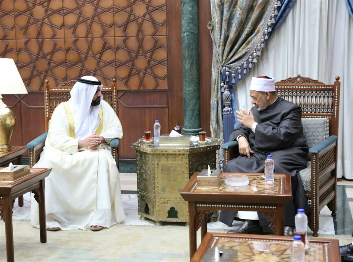 شيخ الأزهر يستقبل ولي عهد الفجيرة