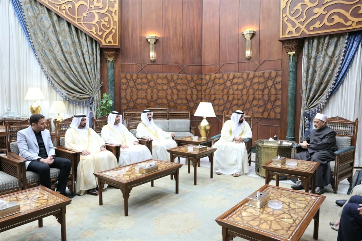 شيخ الأزهر يستقبل ولي عهد الفجيرة