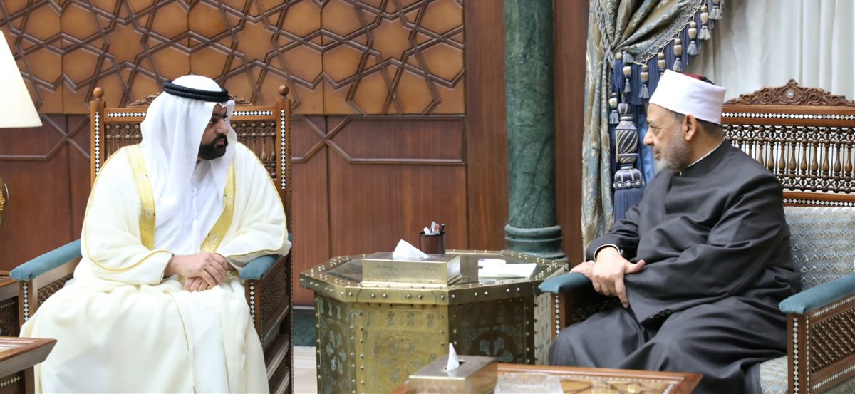 شيخ الأزهر يستقبل ولي عهد الفجيرة