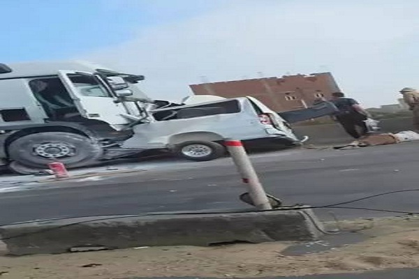 حادث تصادم الطريق الإقليمي بالمنوفية 