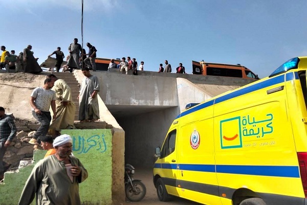 حادث تصادم الطريق الإقليمي بالمنوفية 
