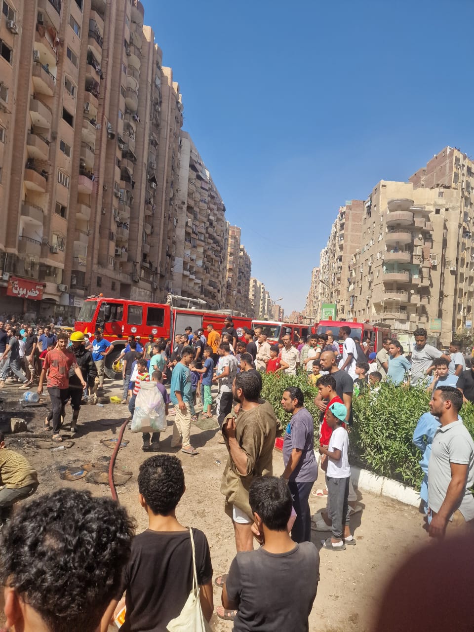 اندلاع حريق بكشك سجائر في فيصل