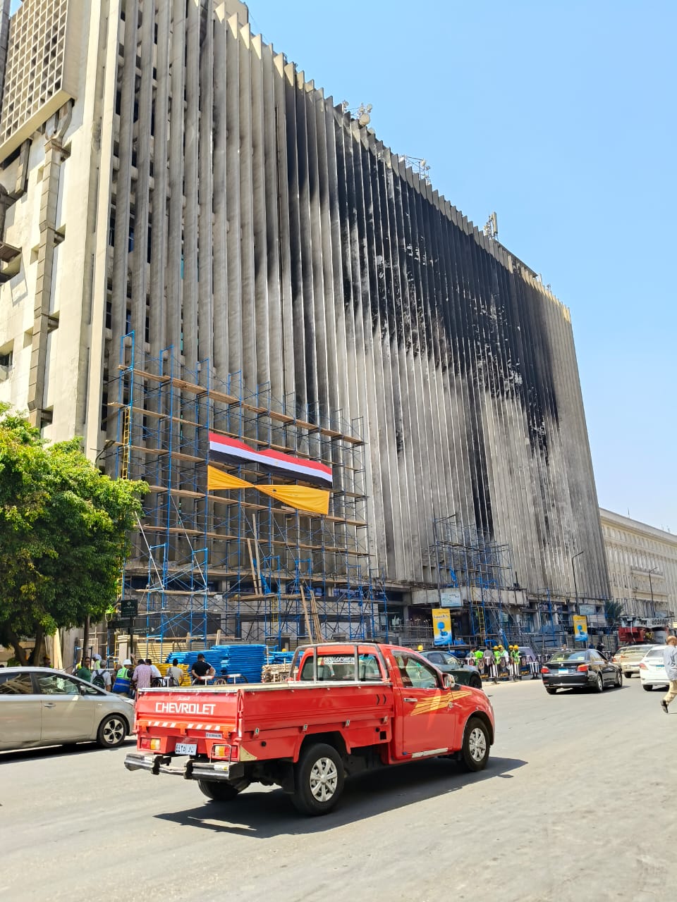 المقاولون العرب تبدء ترميم سنترال رمسيس
