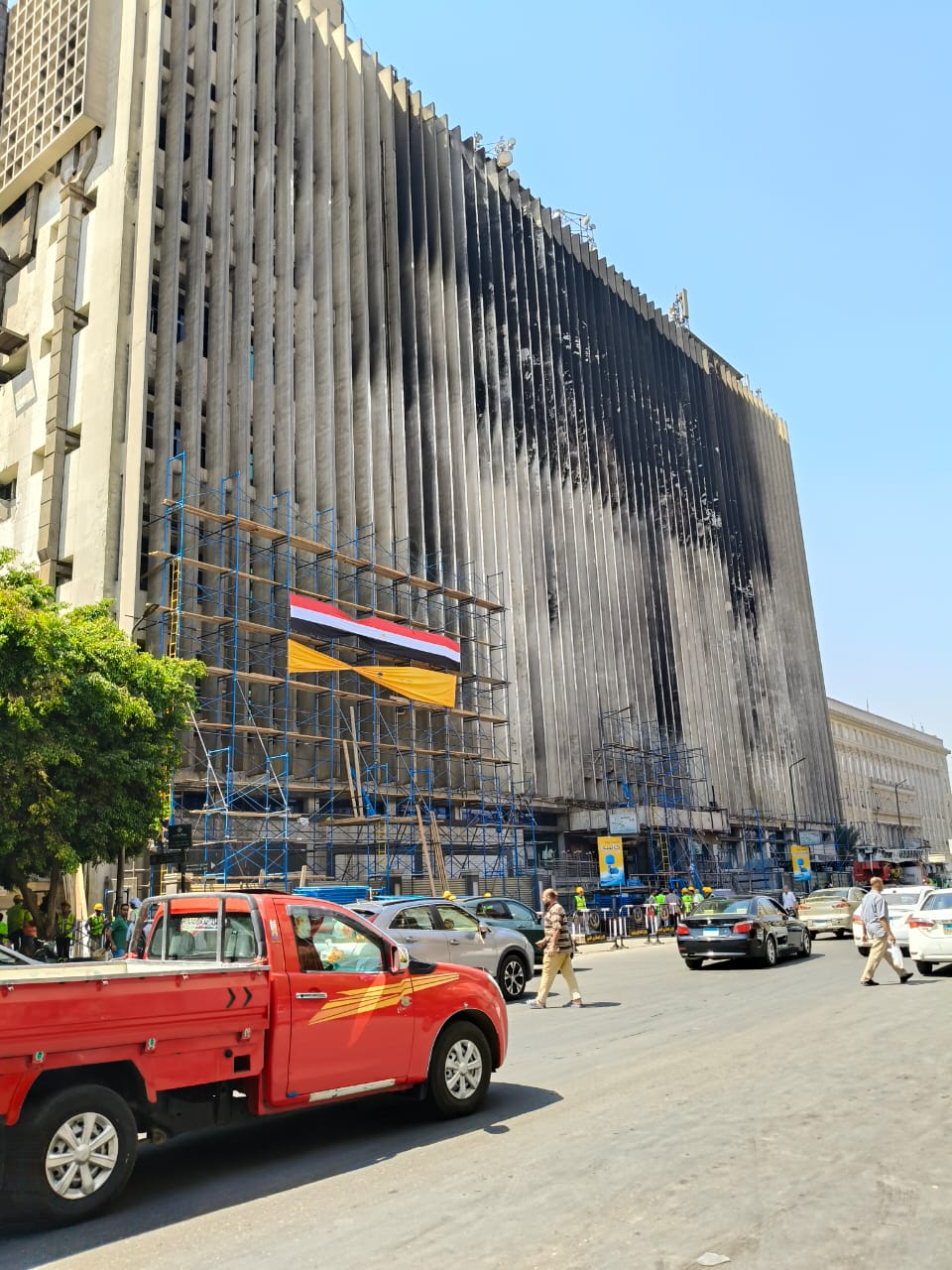 المقاولون العرب تبدء ترميم سنترال رمسيس