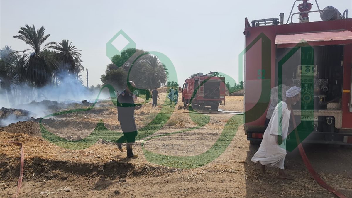 السيطرة علي حريق منطقة الإشراف 
