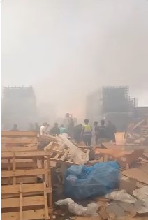 حريق مصنع بأتوبر 