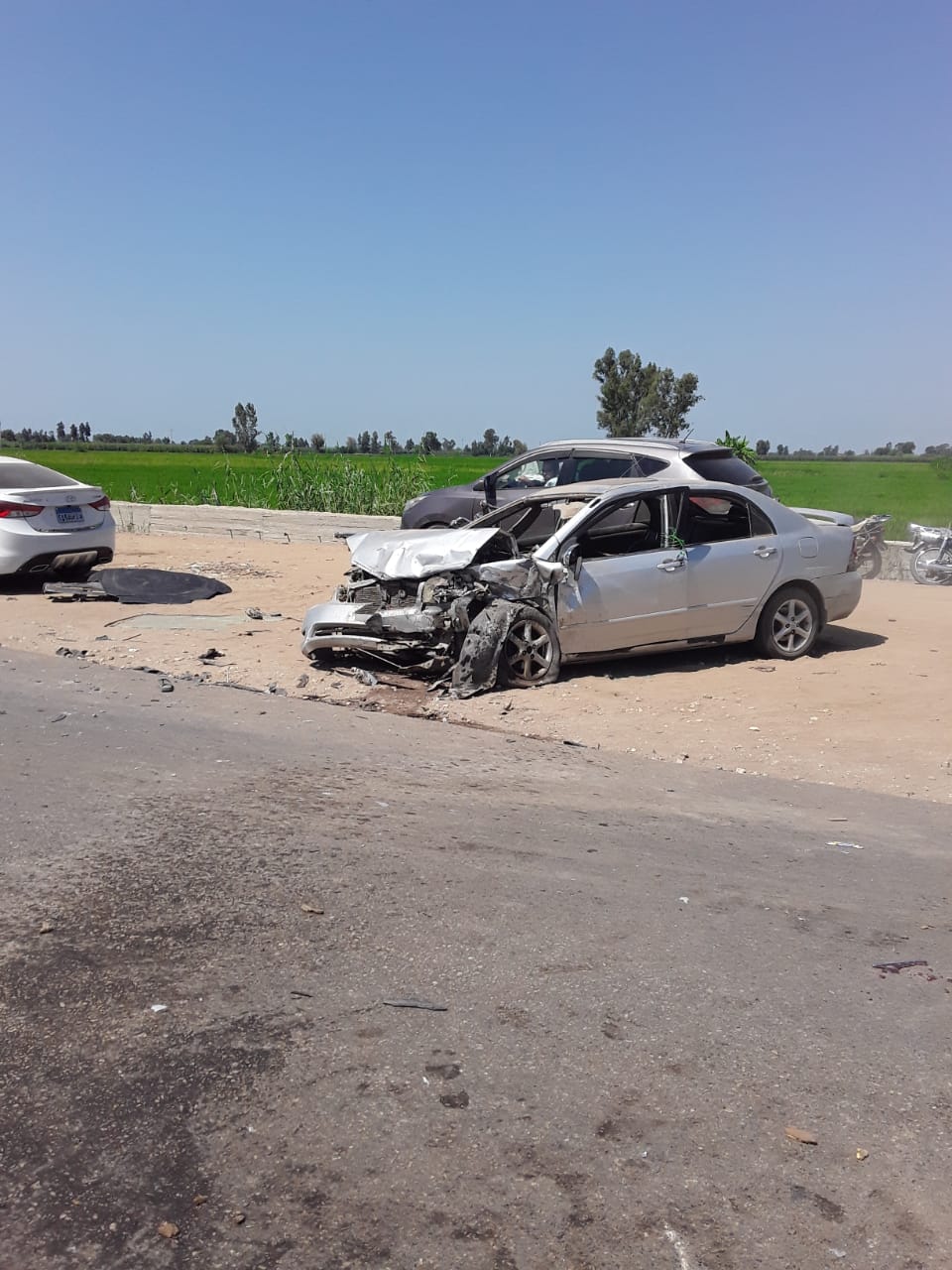 طريق شربين دكرنس تكثر عليه الحوادث