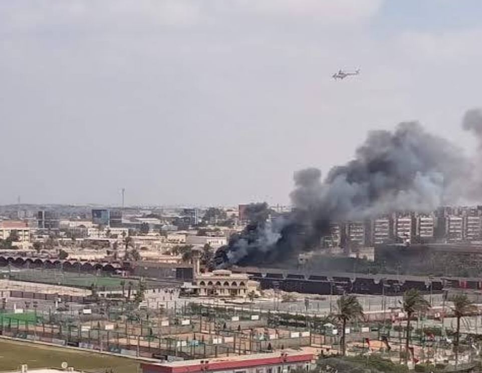 حريق بالنادي الأهلي
