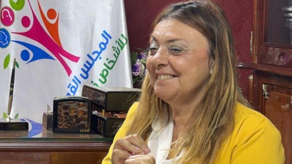 الدكتورة إيمان كريم المشرف العام على المجلس القومي للإعاقة