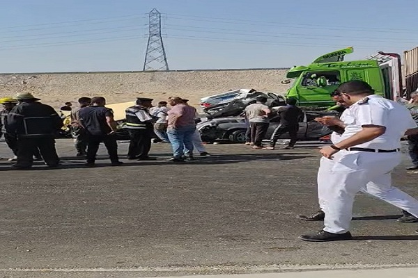 حادث الطريق الدائري الأوسطي بحلوان