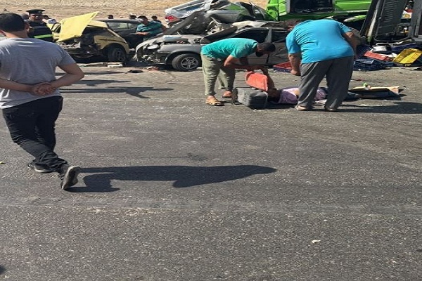 حادث الطريق الدائري الأوسطي بحلوان