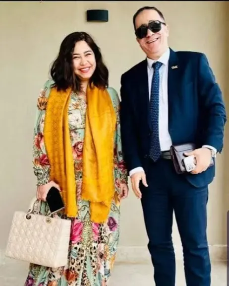 شيرين عبد الوهاب والمحامي ياسر قنطوش
