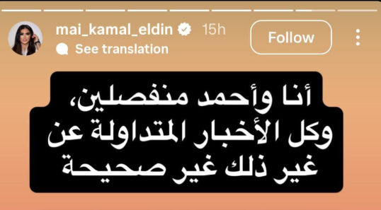 <strong> مي كمال الدين وأحمد مكي </strong>