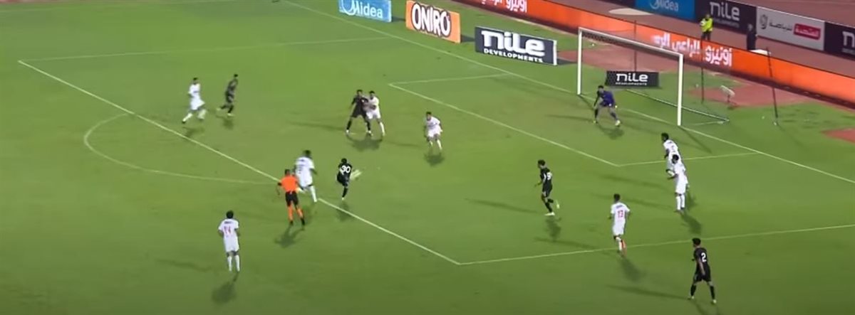 هدف الجونة في مرمى الزمالك