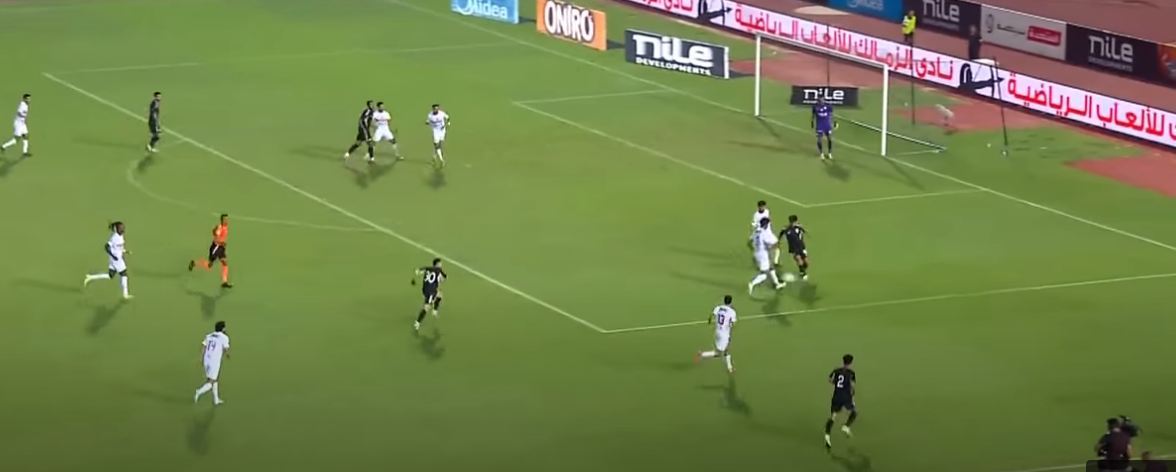بداية هجمة هدف الجونة في مرمى الزمالك