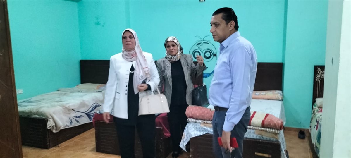 جانب من زيارة وكيل التضامن الاجتماعي لمجمع الأيتام بطلخا