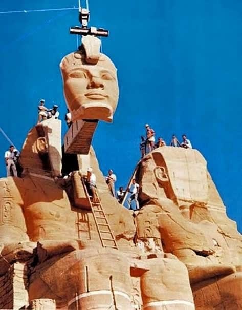 مشروع إنقاذ آثار النوبة معبد أبو سمبل