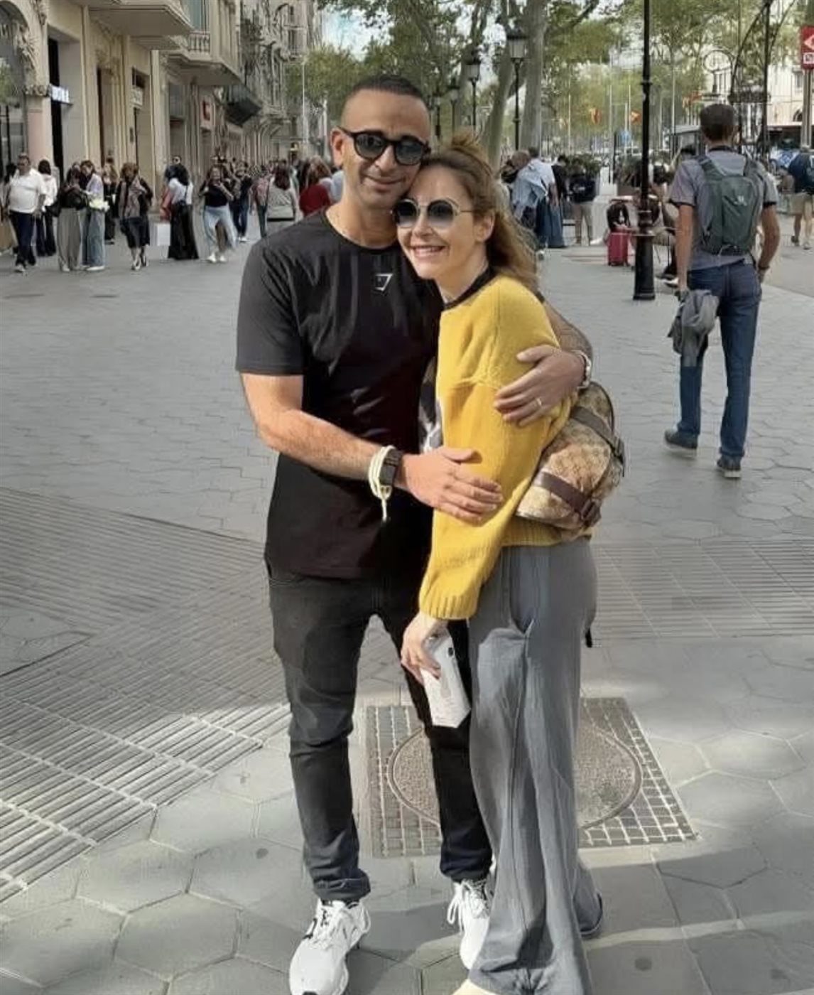 منة شلبي وزوجها أحمد الجنايني