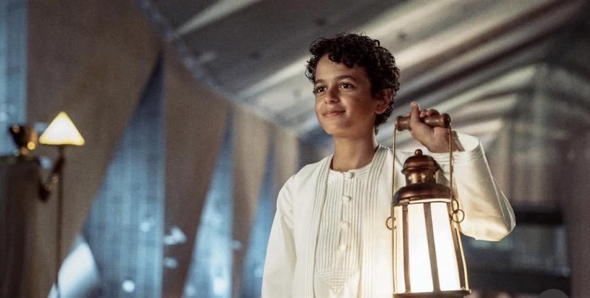 &nbsp;الطفل آسر أحمد حمدي من افتتاح المتحف المصري الكبير