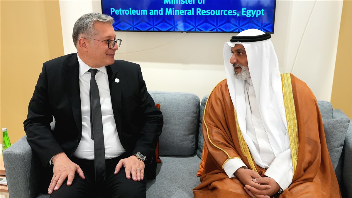 المهندس كريم بدوي وزير البترول وهيثم الغيص الأمين العام لمنظمة أوبك