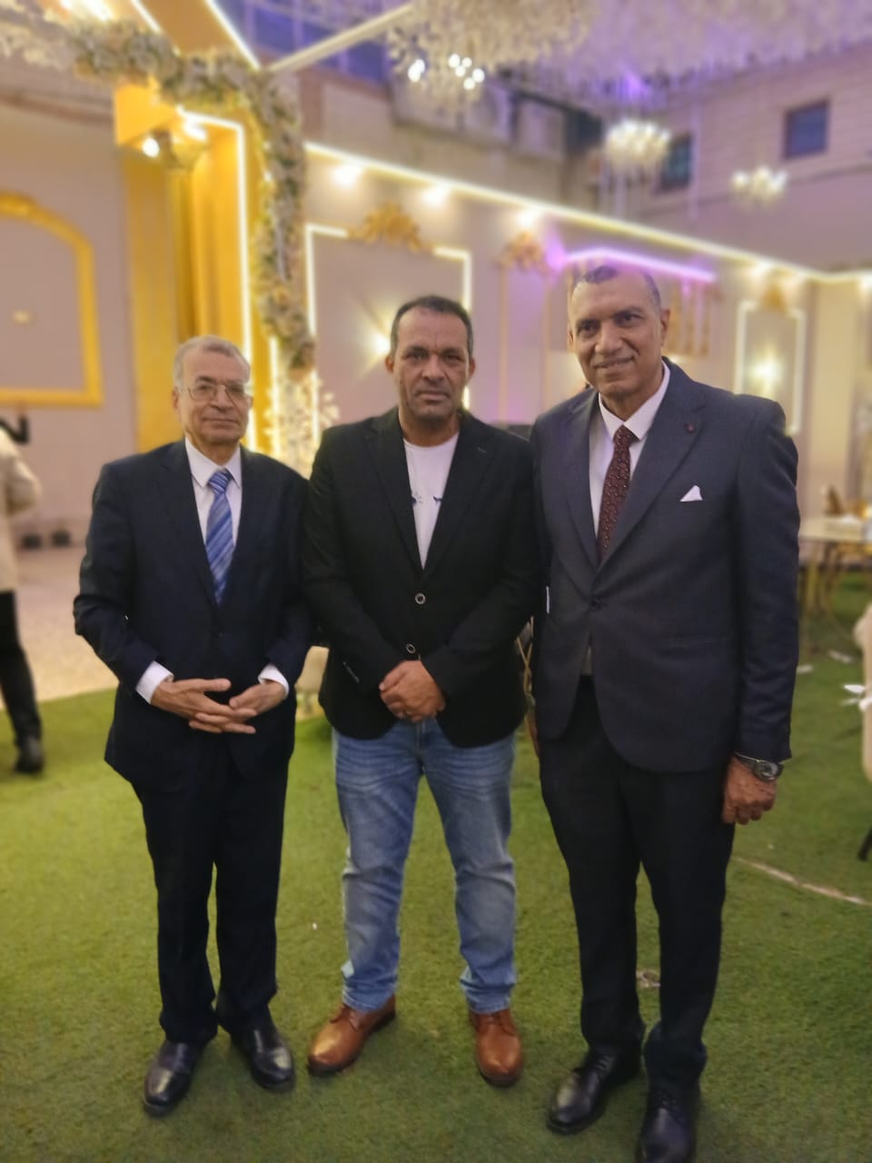 مدير مكتب الوفد بالدقهلية مع نائب رئيس جامعة المنصورة ورئيس اللجنة النقابية للصحفيين بالدقهلية