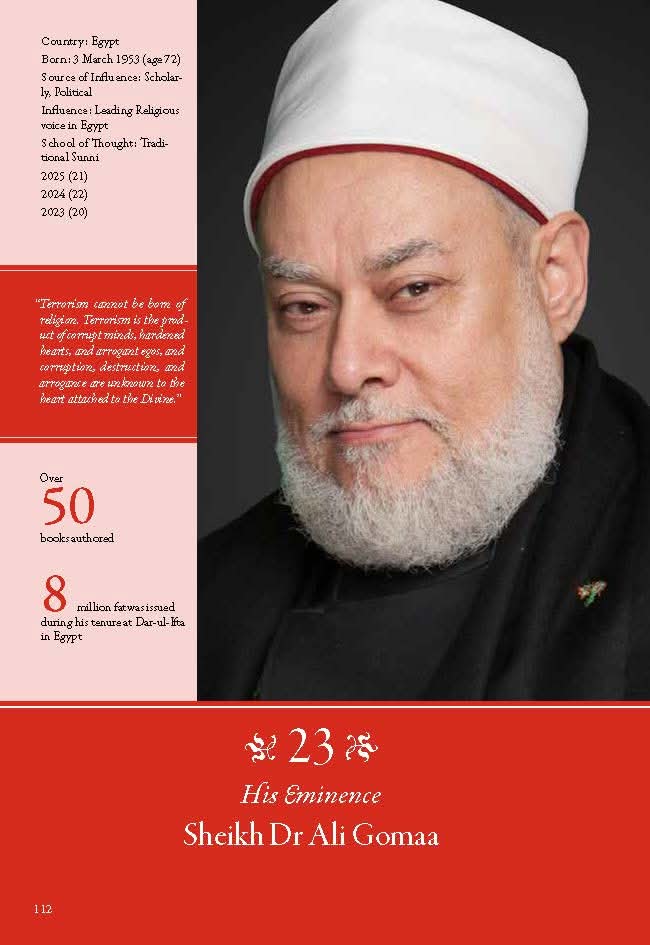 فضيلة الدكتور علي جمعة