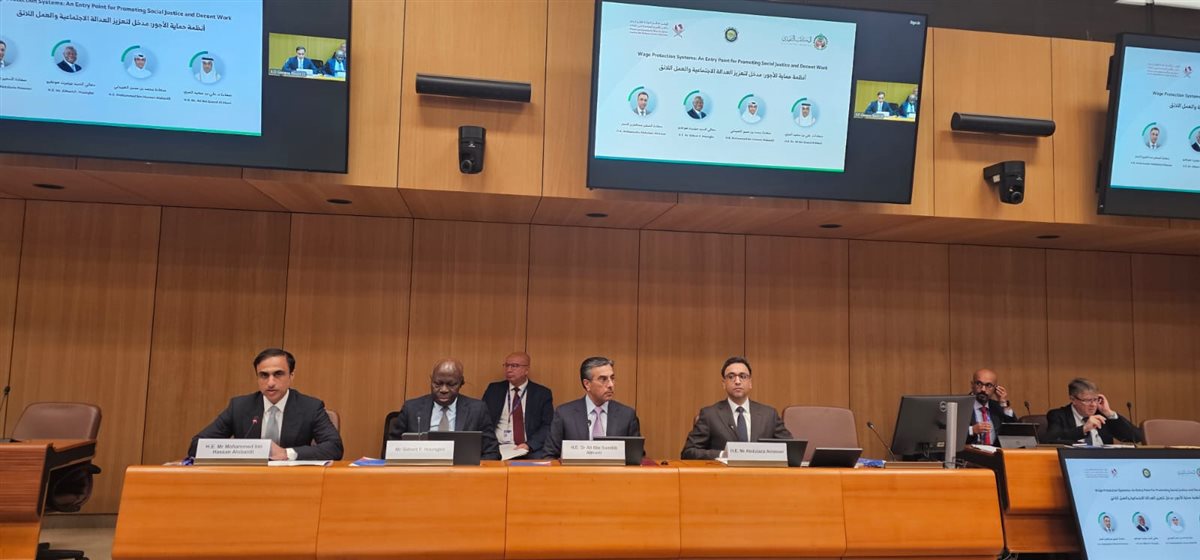 وزير العمل يشارك بفعالية خليجية لدعم نظم حماية الأجور.. ويؤكد: داعمون للتعاون العربي
