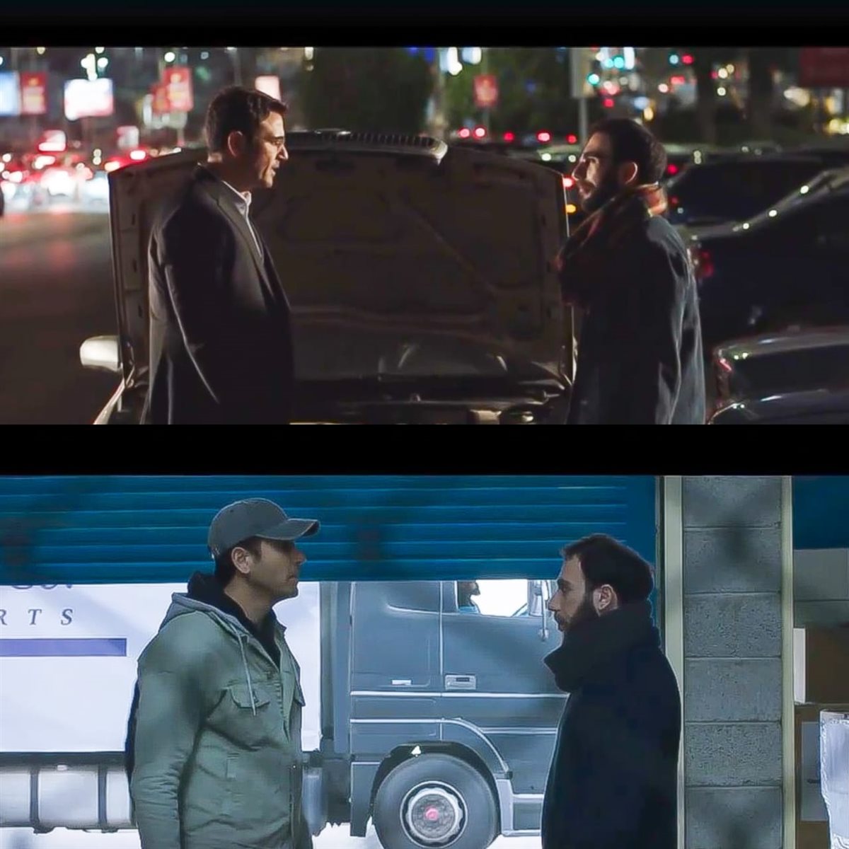 الفنان نديم هشام و الفنان أحمد عز بين مسلسل 