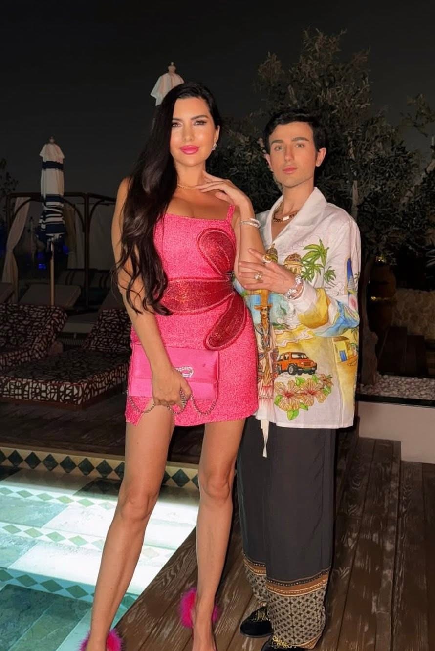 لاميتا فرنجية ورجل الأعمال أحمد حجازي