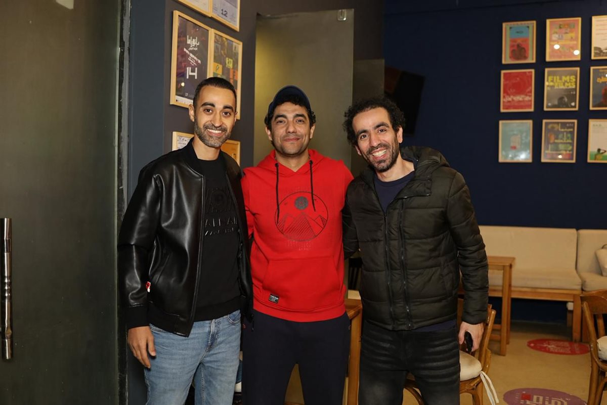 صناع الفيلم&nbsp;وميدو عادل