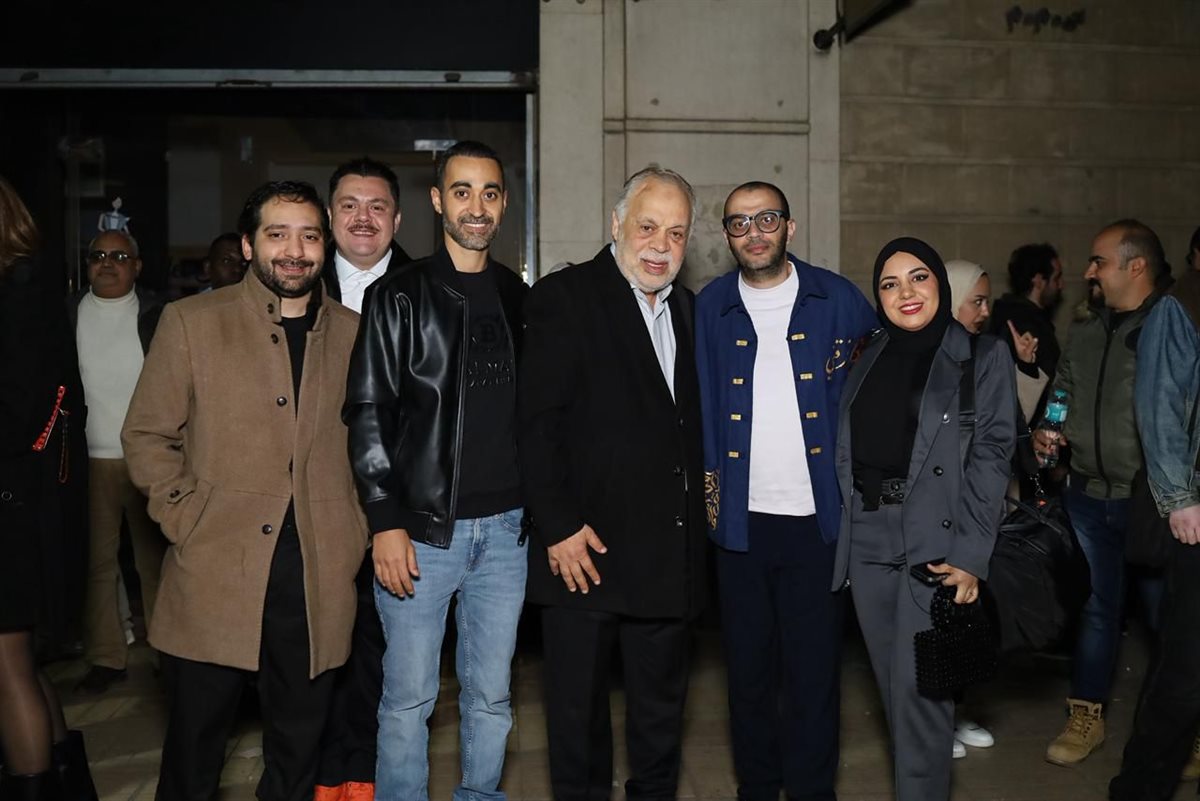 أسرة الفيلم&nbsp;وأشرف زكي&nbsp;