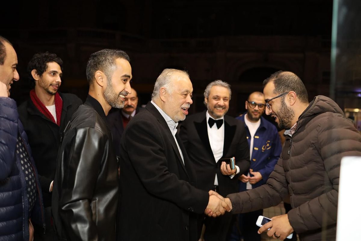 أسرة الفيلم&nbsp;وأشرف زكي&nbsp;