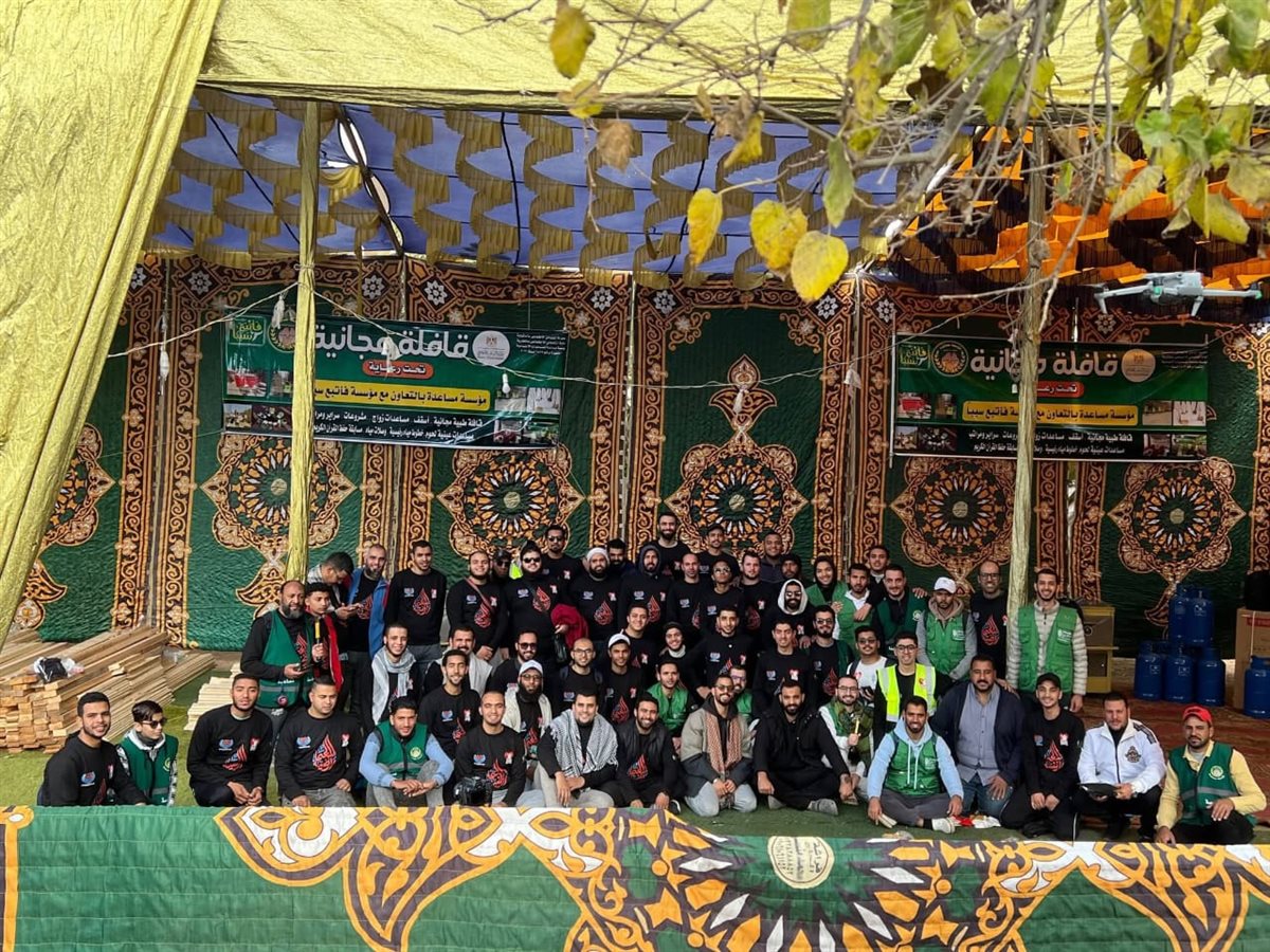 صورة جماعية للمشاركين في القافلة