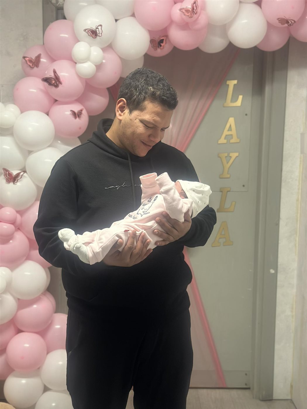 أحمد عبد الحميد مع ابنته ليلى