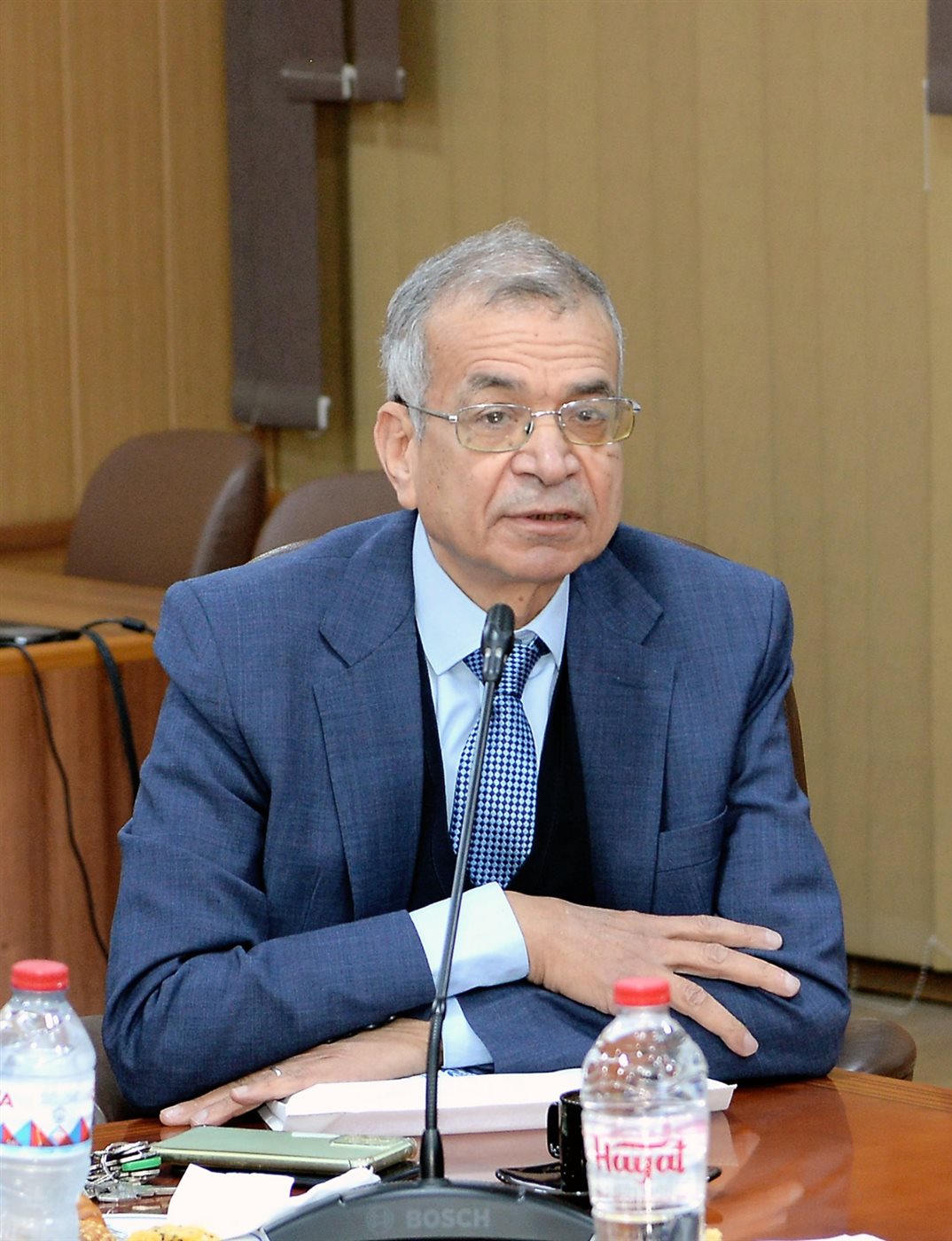 رئيس اللجنة النقابية للصحفيين خلال اللقاء