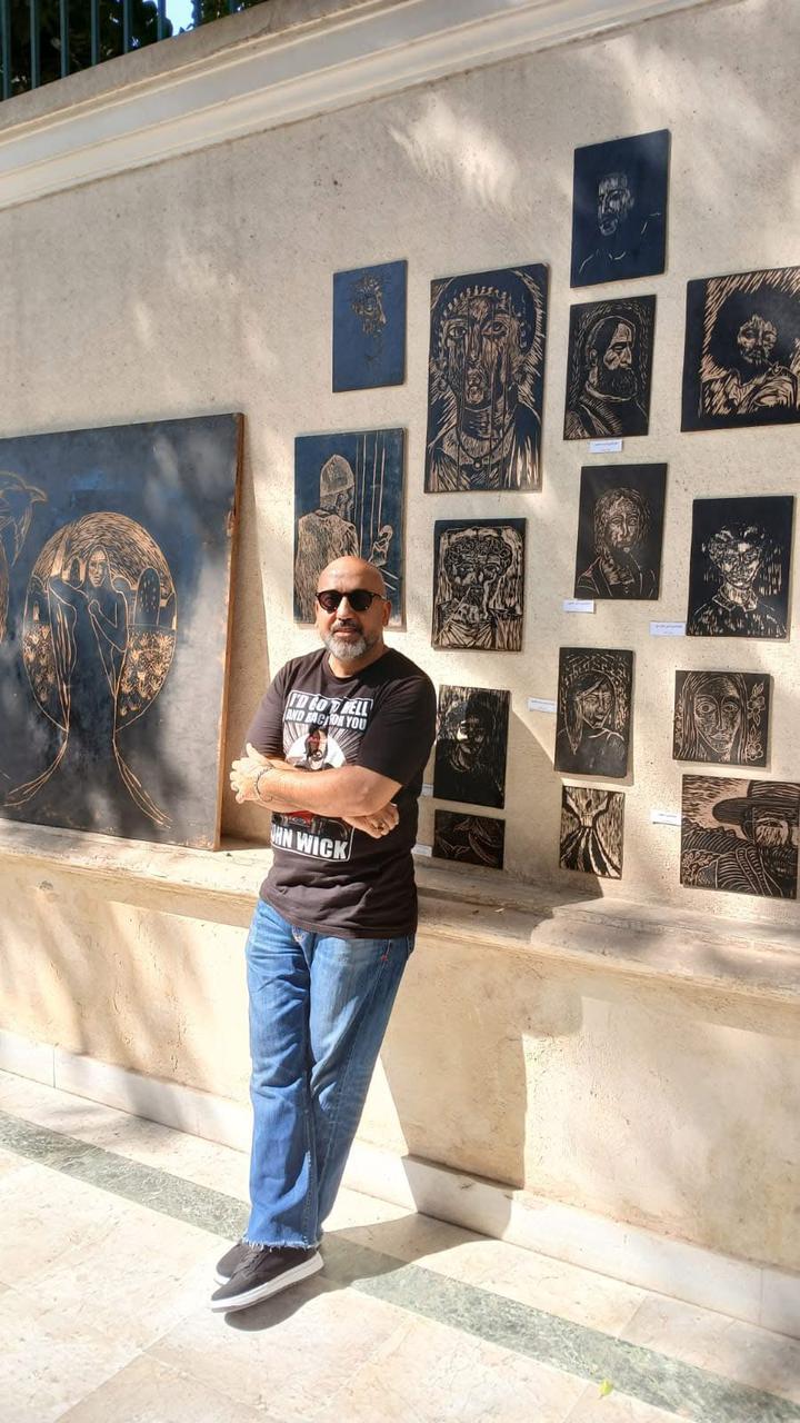 الفنان التشكيلي صالح حامد&nbsp;